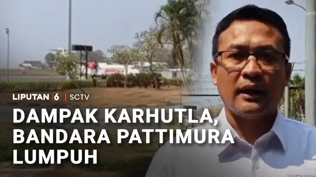 Kabut Asap Karhutla Ganggu Penerbangan di Bandara Pattimura