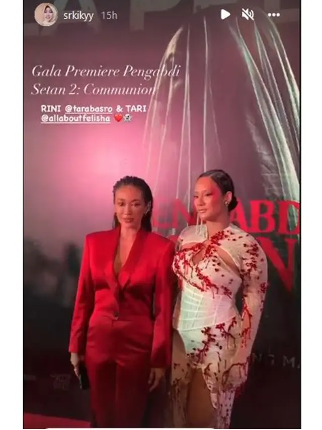 6 Potret Tara Basro di Gala Premiere Pengabdi Setan 2, Tampil Dramatis