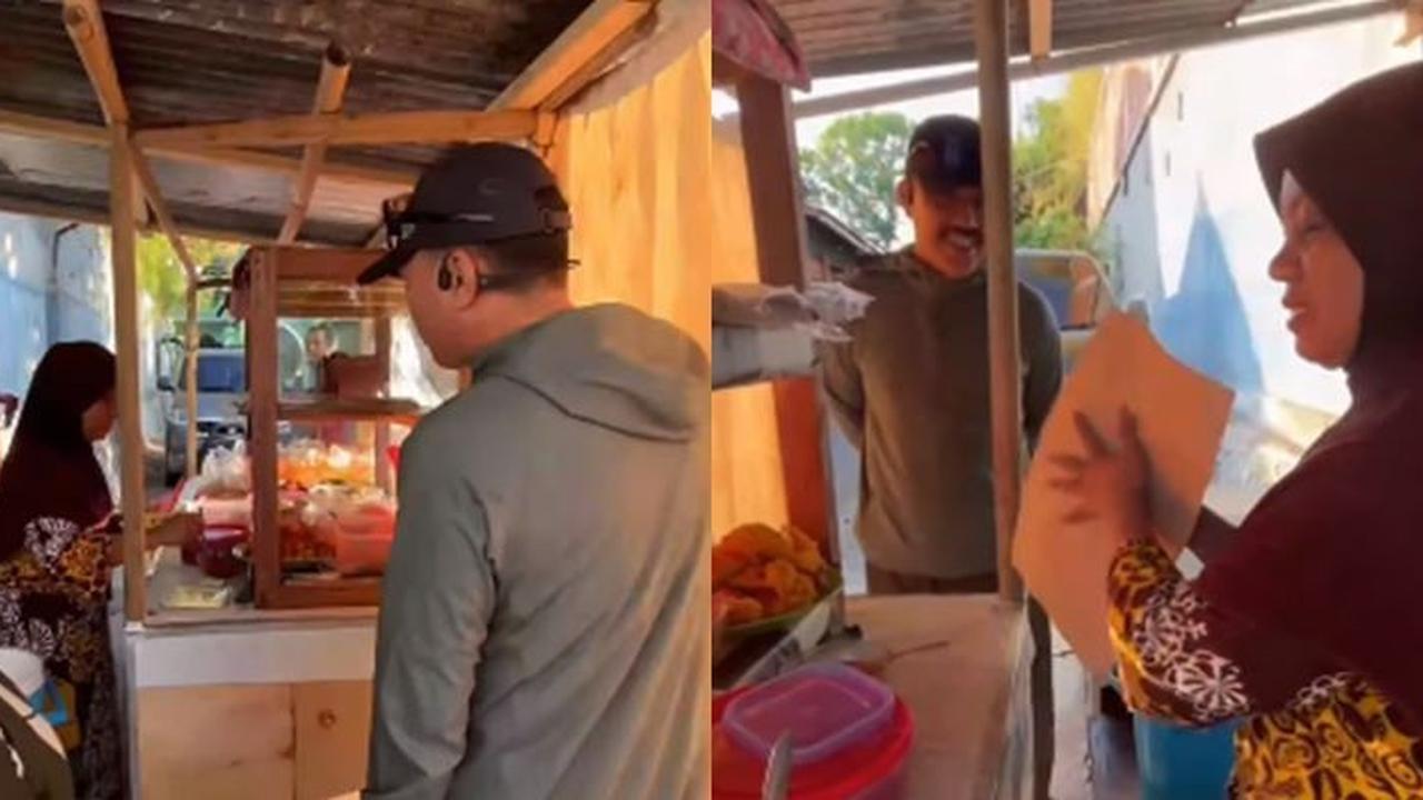 Jenderal Polisi Pagi-Pagi Mampir ke Warung Pinggir Jalan Beli Nasi Kuning, Pedagang Kaget Pesanannya