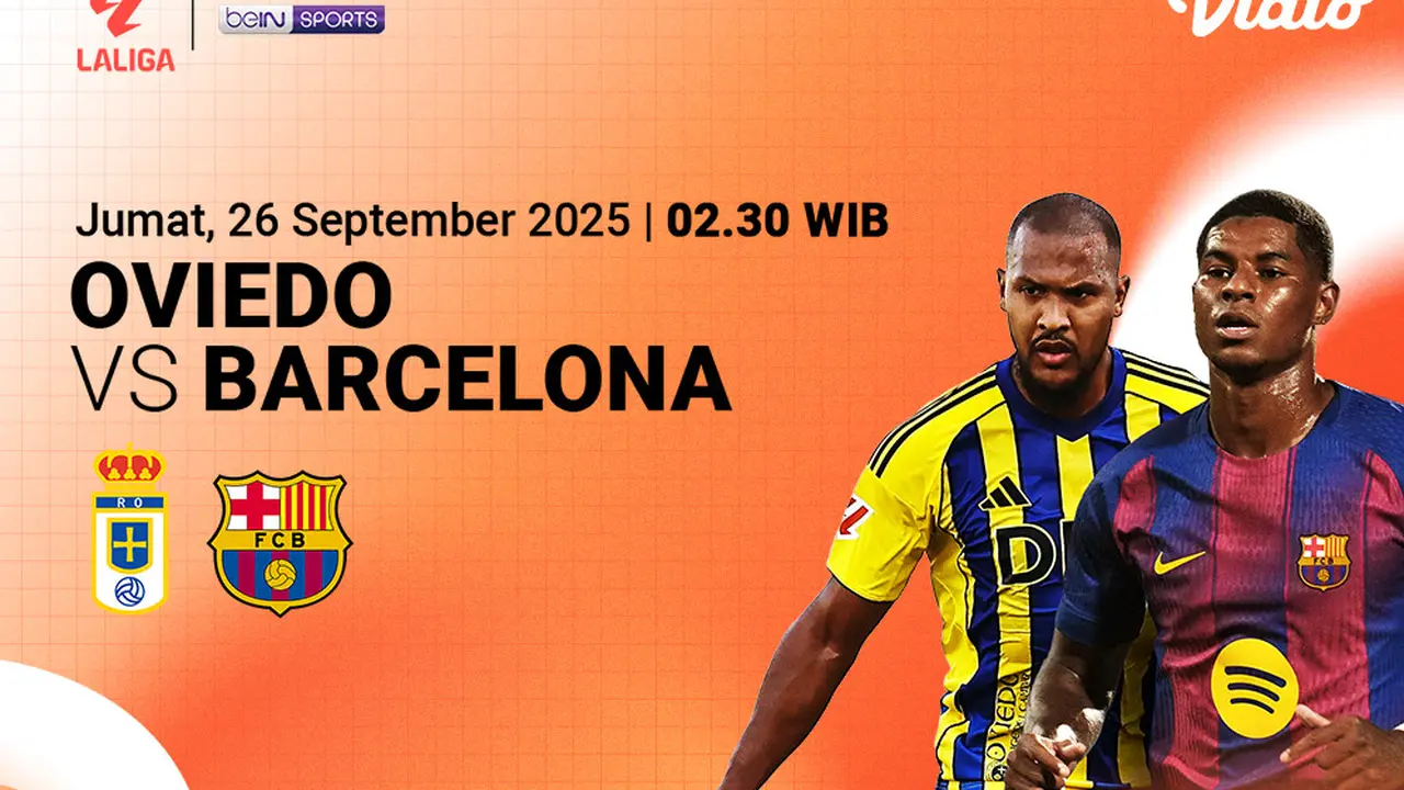 Live Streaming Real Oviedo vs Barcelona eksklusif di Vidio. (dok. vidio.com)