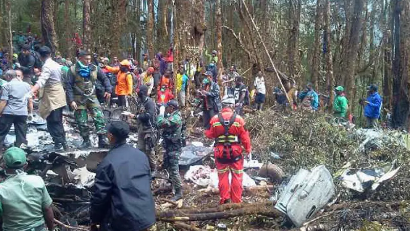20150818-Pesawat Hancur, Uang Rp 6,5 M di Trigana Air Ditemukan Hangus-Papua