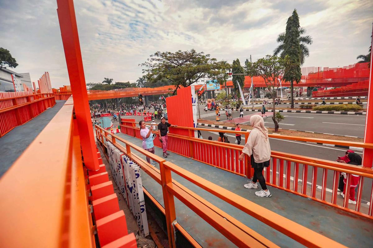 FOTO: JPO Tegar Beriman Jadi Ikon Baru Ruang Publik Cibinong