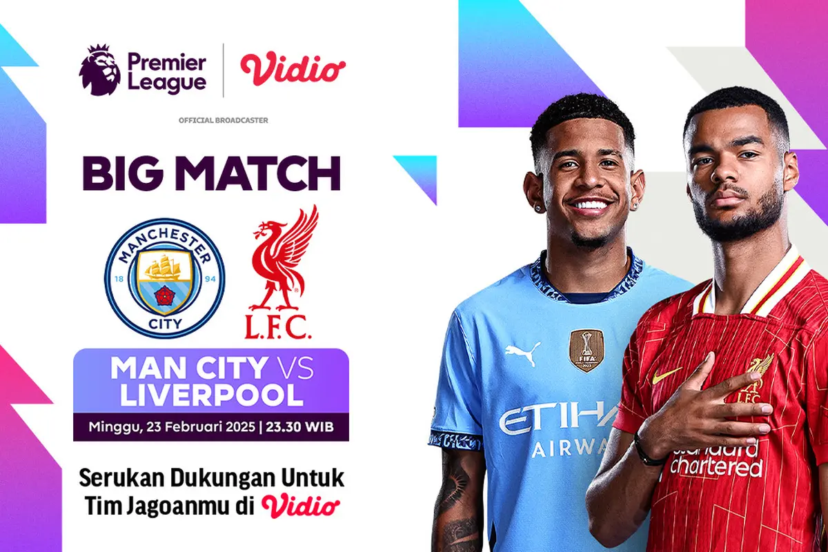 Link Siaran Langsung Big Match Liga Inggris: Manchester City vs Liverpool di Vidio