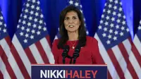 Nikki Haley dari Partai Republik AS mundur dari bursa capres AS, menyisakan Donald Trump sebagai calon utama dari partai tersebut untuk melaju ke Pilpres AS 2024. (AP)