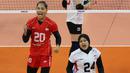 Timnas voli putri Indonesia menutup laga Grup B AVC Challenge Cup 2024 dengan kekalahan 1-3 (17-25, 15-25, 27-25 dan 13-25) dari Vietnam di Rizal Memorial Coliseum, Manila, Filipina, Minggu (26/5/2024). Hasil ini menjadi kekalahan ketiga yang diderita Junaida Santi dkk sepanjang fase grup dengan hanya meraih satu kemenangan dan dipastikan gagal lolos ke semifinal setelah hanya menempati peringkat ke-4. Selanjutnya Indonesia masih akan bertanding untuk memperebutkan peringkat 5-8 secara keseluruhan. (Asian Volleyball Confederation)
