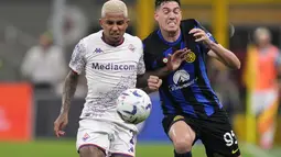Lautaro Martinez mencetak dua gol untuk Nerazzurri, sementara dua gol lain dicetak oleh Marcus Thuram dan eksekusi penalti Hakan Calhanoglu. (AP Photo/Antonio Calanni)