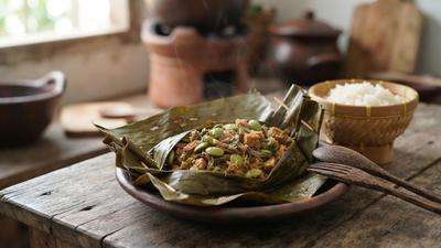 Resep Botok Petai Cina Tempe Teri Tanpa Minyak, Pilihan Lauk Sehat dan Ekonomis