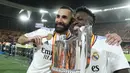 Kemenangan ini sekaligus membawa Real Madrid jadi juara Copa del Rey untuk ke-20 kali. (AP Photo/Jose Breton)
