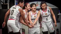 Timnas Basket Putri 3x3 Indonesia tampil atraktif dan penuh semangat pada dua laga perdana Turnamen FIBA 3x3 Kualifikasi Olimpiade Tokyo 2020 pada Kamis (27/5/2021).  (Perbasi)