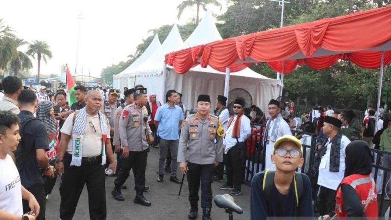 Fakta Unik: 1.722 Personel Polisi Kawal Ketat Aksi Bela Palestina di Monas, Tanpa Senjata Api!