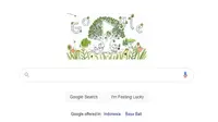 Tangkapan layar Google Doodle dalam menyambut Hari Bumi 2021