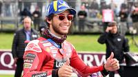 Sedangkan, Enea Bastianini harus puas ditempat ketiga sprint race MotoGP Grand Prix Australia 2024. (William WEST/AFP)