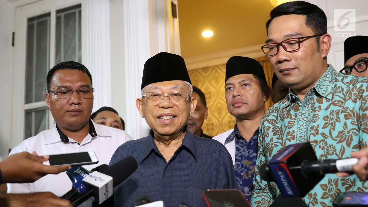 Usai Walikota Solo, Giliran Ridwan Kamil Silaturahim ke Rumah Ma'ruf Amin