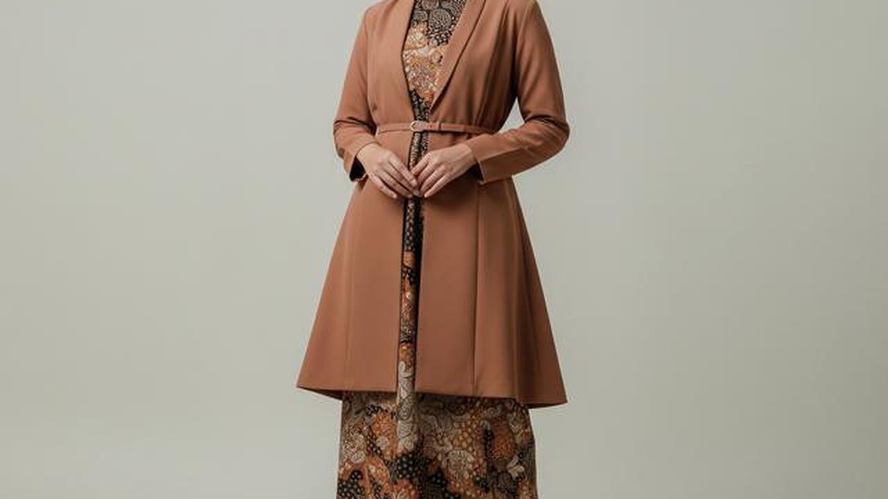 8 Model Gamis Blazer Modern untuk Pekerja Kantor dengan Mobilitas Tinggi, Cocok untuk Wanita Karier