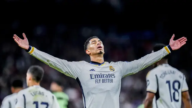 Selebrasi Jude Bellingham kala Real Madrid mencukur Girona di LaLiga