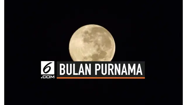 Fenomena bulan purnama langka harvest moon akan muncul pada Jumat (13/9/2019) malam ini.