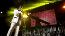 Corny Rempel, peserta Tribute to Elvis Presley saat mengikuti kontes acara Collingwood Elvis Festival di Ontario, Kanada, 26 Juli 2015. Festival yang diikuti 120 tersebut berlangsung selama empat hari. (REUTERS/Chris Helgren)