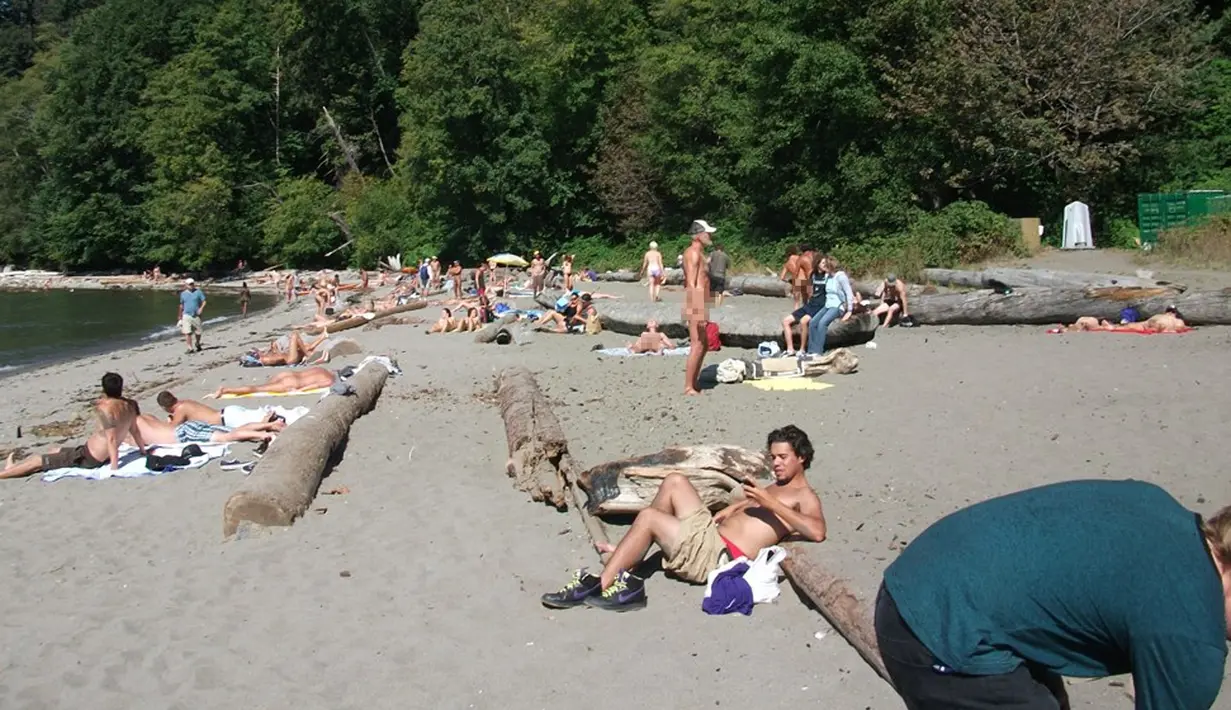 Pantai Wreck berlokasi di ujung barat Vancouver, Kanada. Wreck merupakan pantai nudis terbesar dan tertua di Kanada. Pantai ini bahkan sempat dinominasikan sebagai salah satu dari 'Tujuh Keajaiban Kanada'.(staticflickr.com)