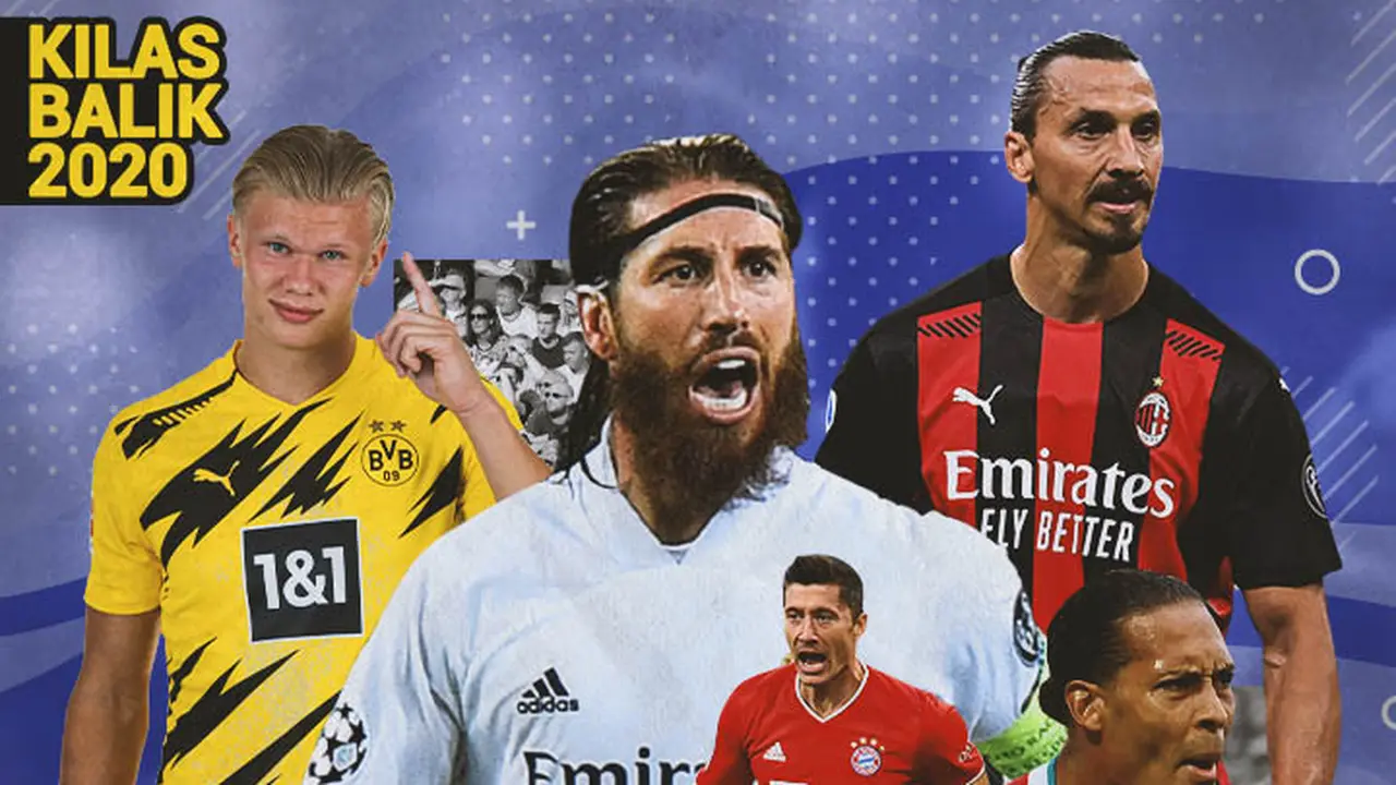 Kilas Balik 2020 - 5 Pemain Terbaik 2020:  Sergio Ramos, Robert Lewandowski, Zlatan Ibrahimovic, Virgil Van Dijk, Erling Haaland