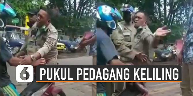 VIDEO: Viral Oknum Satpol PP Pukul Pedagang Keliling
