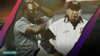Dua Pelatih di Shopee Liga 1 2020: Jacksen F. Tiago dan Rahmad Darmawan. (Bola.com/Dody Iryawan)