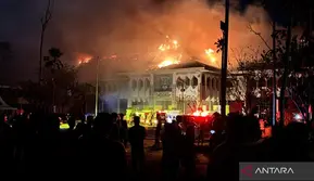Kantor Bupati Bulungan Kebakaran Besar