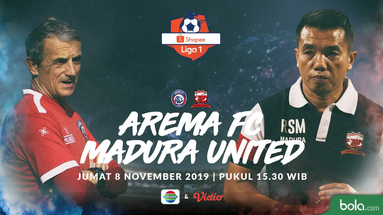 Arema FC Vs Madura United - Head to Head Pelatih