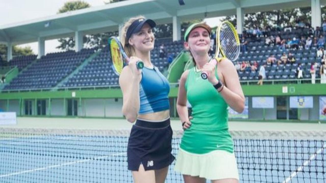 Mengaku Pemula Ternyata Suhu, 8 Foto Luna Maya Saat Kalahkan Petenis Dunia Eugenie Bouchard