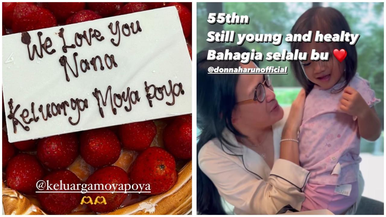 Donna Harun merayakan ulang tahun ke-55 (Foto: Instagram donnaharunofficial/rickyharun)