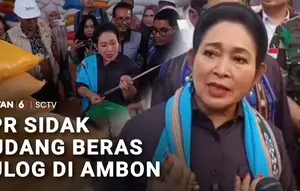 Titiek Soeharto Sidak Gudang Bulog di Ambon, Pastikan Mutu Beras