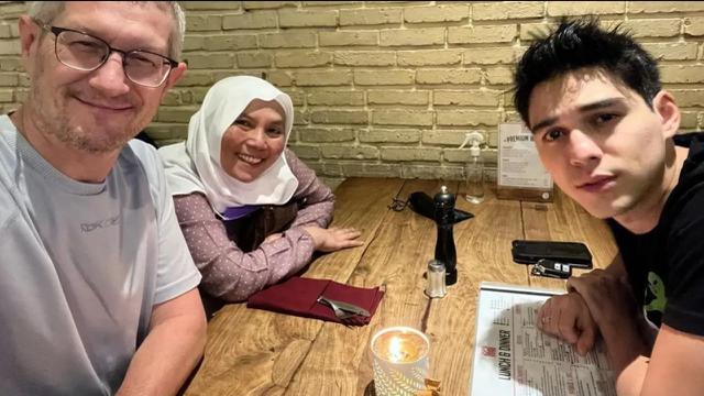 Potret Maxime Bouttier, Patrice Bouttier, dan mendiang Siti Purwanti (Sumber:Instagram/sitipurwanti15)