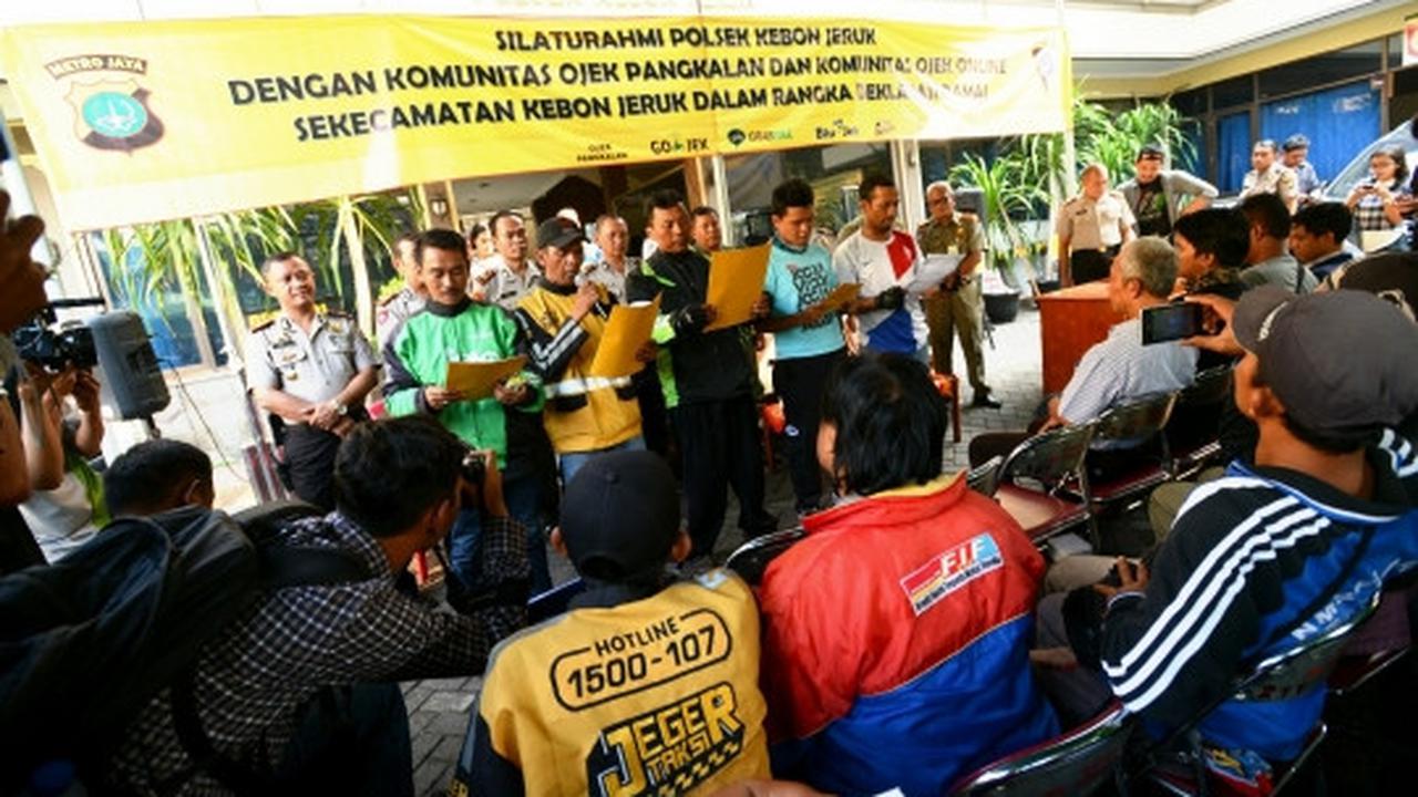 Ojek online dan pangkalan resmi berdamai