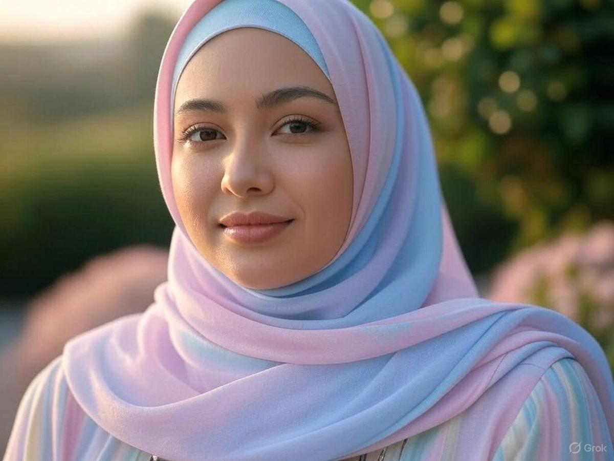 hijab pastel