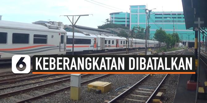 VIDEO: Sejumlah Jadwal Kereta Api Tujuan Jakarta dibatalkan akibat Banjir