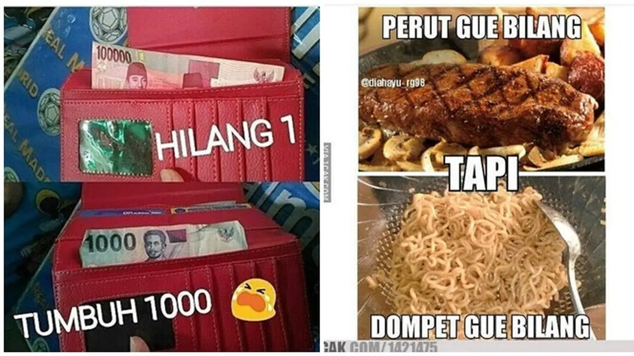 Meme Kocak Isi Dompet Ini Lucu Abis, Bikin Ketawa Miris