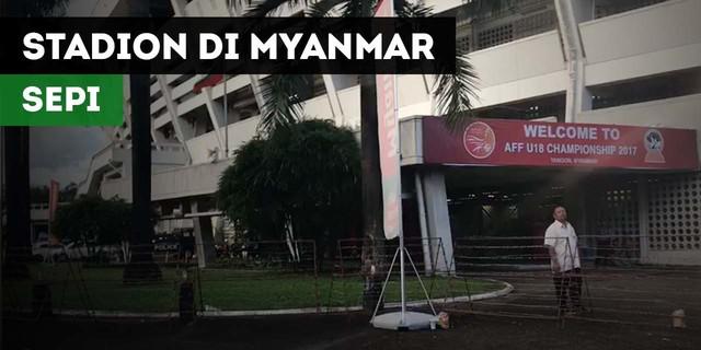 VIDEO: Sepinya Stadion di Myanmar saat Timnas Indonesia U-19 Vs Brunei Darussalam