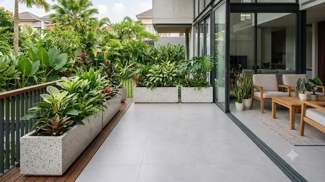 Pot Teraso atau Beton Cetak Portabel