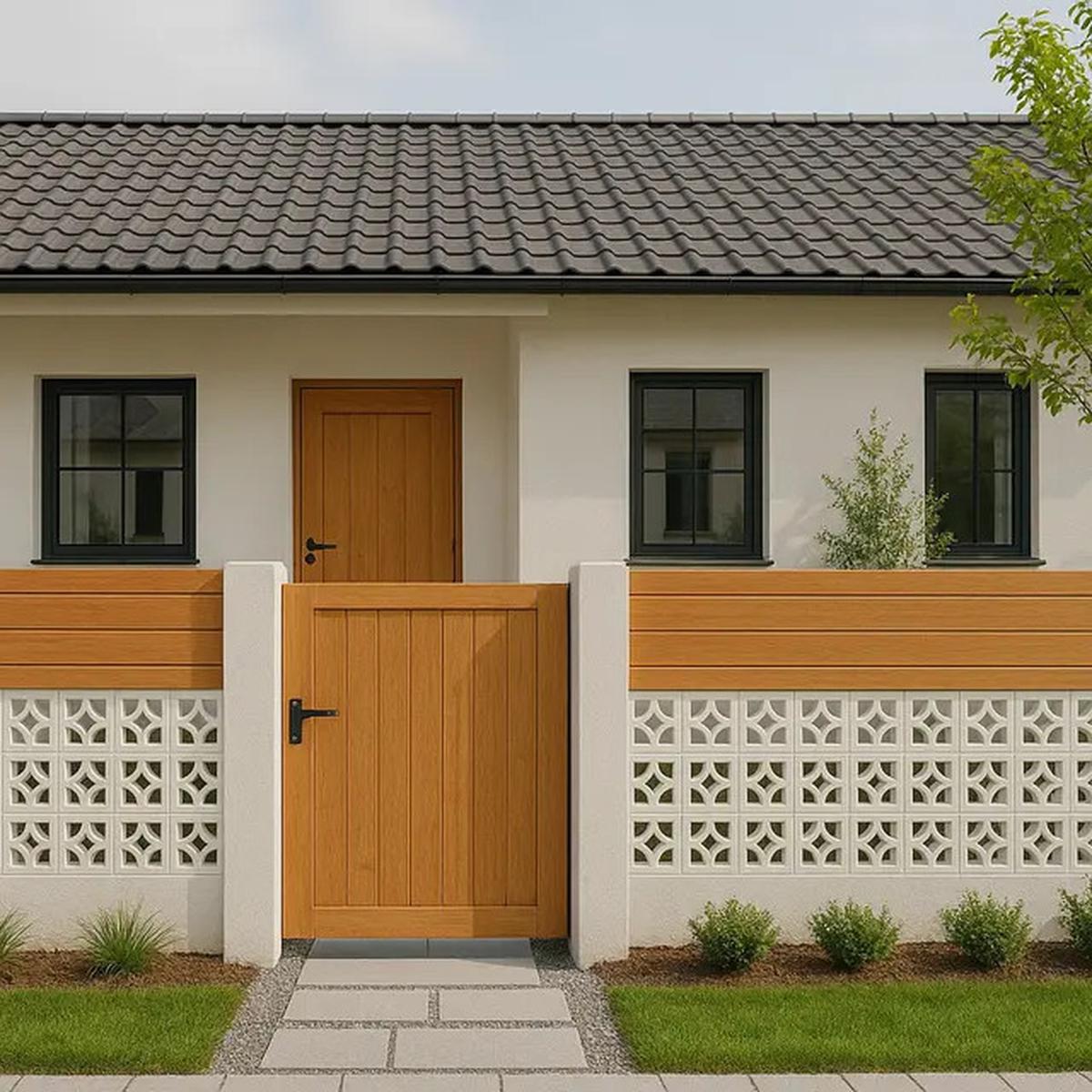 11 Model Rumah Minimalis dengan Pagar Roster yang Tren di 2025, Bikin Fasad Rumah Makin Estetik