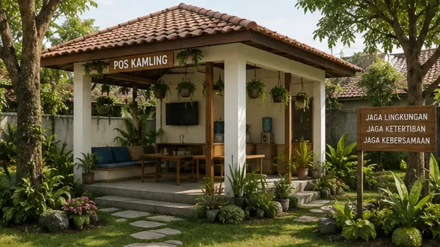Ide Desain Pos Kamling Multifungsi untuk Warga
