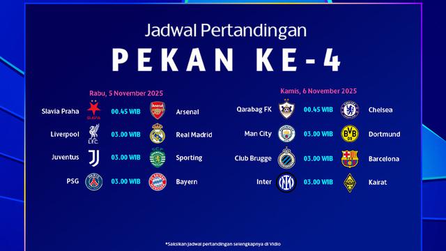 Saksikan Liga Champions pekan ke-4 eksklusif di Vidio. (dok. vidio.com