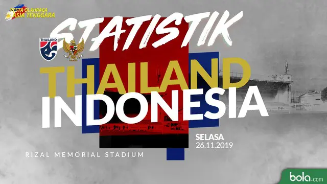 VIDEO: Statistik Sepak Bola SEA Games 2019, Thailand Vs Indonesia 0-2