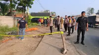 Pria Tanpa Identitas Tewas di Pinggir Jalan Lampung, Ada Bekas Lindasan Ban