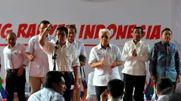 Ali Menegaskan bahwa dukungannya bersifat pribadi karena kesamaan visi - misi yang dibuat oleh Capres - Cawapres Prabowo - Hatta, Rumah Polonia, Jakarta, Rabu (28/5/2014) (Liputan6.com/Johan Tallo).