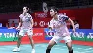 Ganda putri Indonesia Lanny Tria Mayasari/Siti Fadia Silva Ramadhanti lolos ke babak 16 besar Malaysia Masters 2025 usai mengalahkan Chen Su Yu/Yi En Hsieh dari Chinese Taipei. Lanny/Fadia menang&nbsp;21-14 dan 21-11&nbsp;di Axiata Arena, Kuala Lumpur, Selasa (20/5).&nbsp;(foto: PBSI)