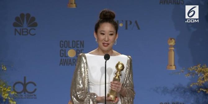 VIDEO: Sandra Oh, Aktris Asia Pertama Peraih 2 Golden Globe Awards