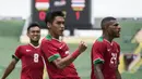 Gelandang Timnas Indonesia, Septian David mencetak dua gol untuk Indonesia yakni ke gawang Thailand dan Filipina pada SEA Games 2017 Kuala Lumpur.  (Bola.com/Vitalis Yogi Trisna)