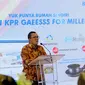 Dirut PT Bank Tabungan Negara (Persero) Tbk Haru Koesmahargyo saat memberikan sambutan di Jakarta, Rabu (28/4/2021). Bank BTN akan terus menggandeng pengembang-pengembang lainnya baik subsidi maupun non-subsidi dalam rangka mendukung Gerakan 1 Juta Kompor Induksi. (Liputan6.com/Pool/BTN)