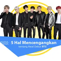 Menyimak 5 hal mencengangkan terkait awal debut BTS. (Foto: AFP / Neilson Barnard / GETTY IMAGES NORTH AMERICA, Desain: Nurman Abdul Hakim/Bintang.com)
