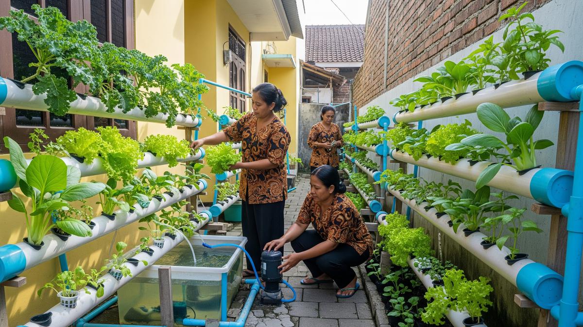 7 Ide Kebun Sayur Hidroponik untuk Ibu PKK, Mudah Dibuat dan Panen Bisa Dibagikan
