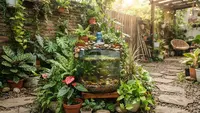 Cara Membuat Mini Garden dan Kolam Ikan dari Galon Bekas, Inspirasi Estetik Modal Minim